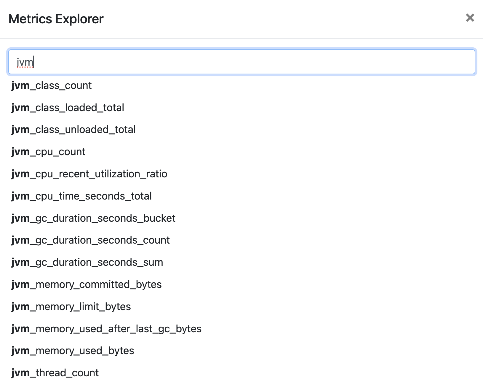 Prometheus JVM Metrics
